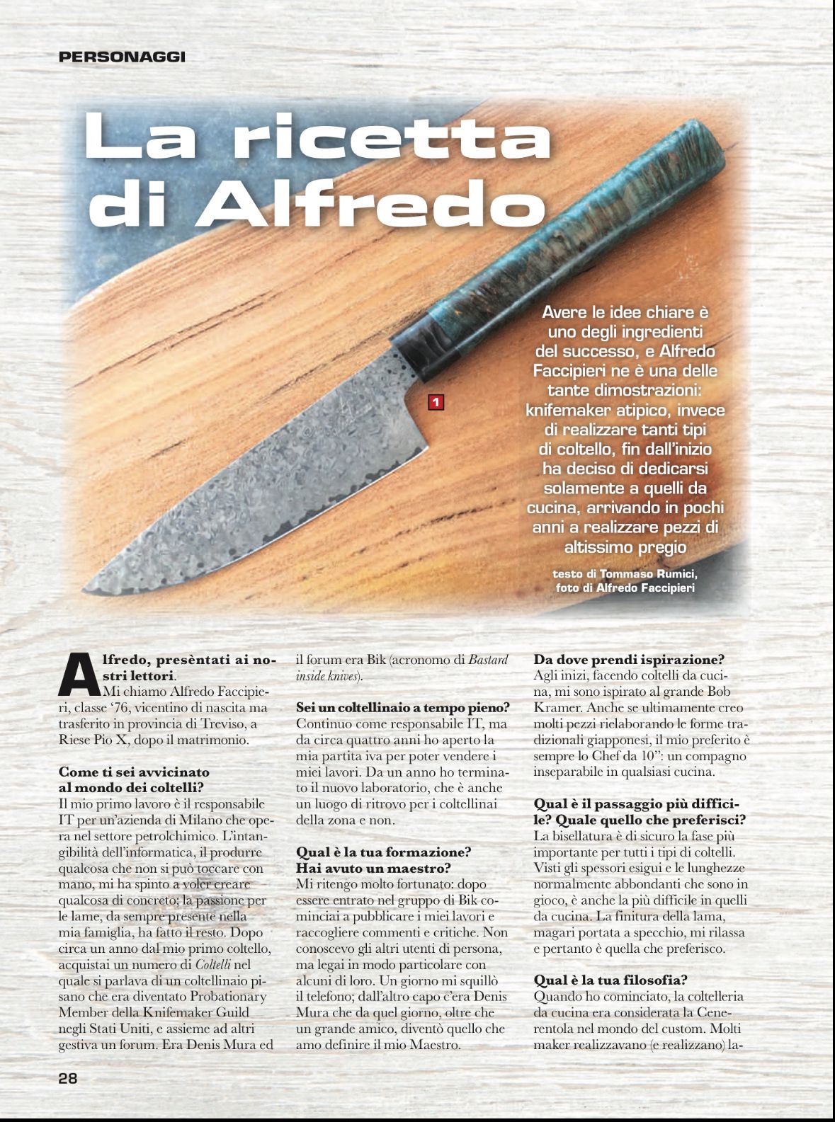 Intervista su coltelli